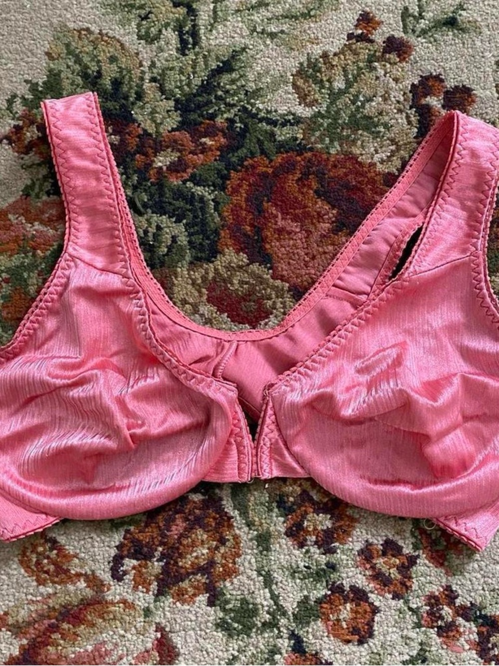 hot pink vintage brassiere